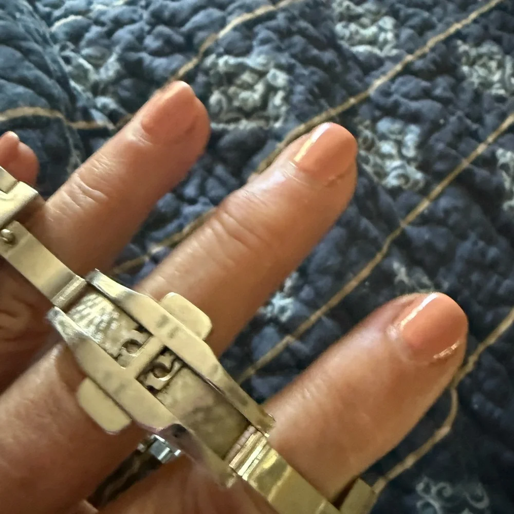 Michele Belmore Stainless and Rose Ladies Watch with Diamonds! - Picture 5 of 8